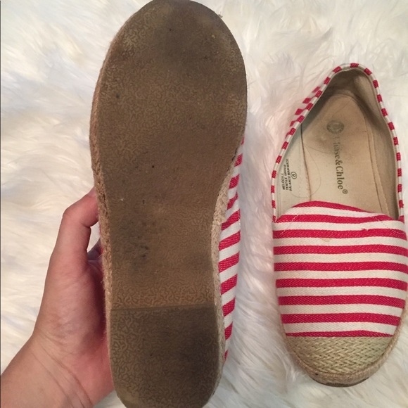 Red Striped Espadrilles - Picture 3 of 3